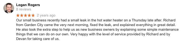 21 Missoula Montana Plumbing Google Review