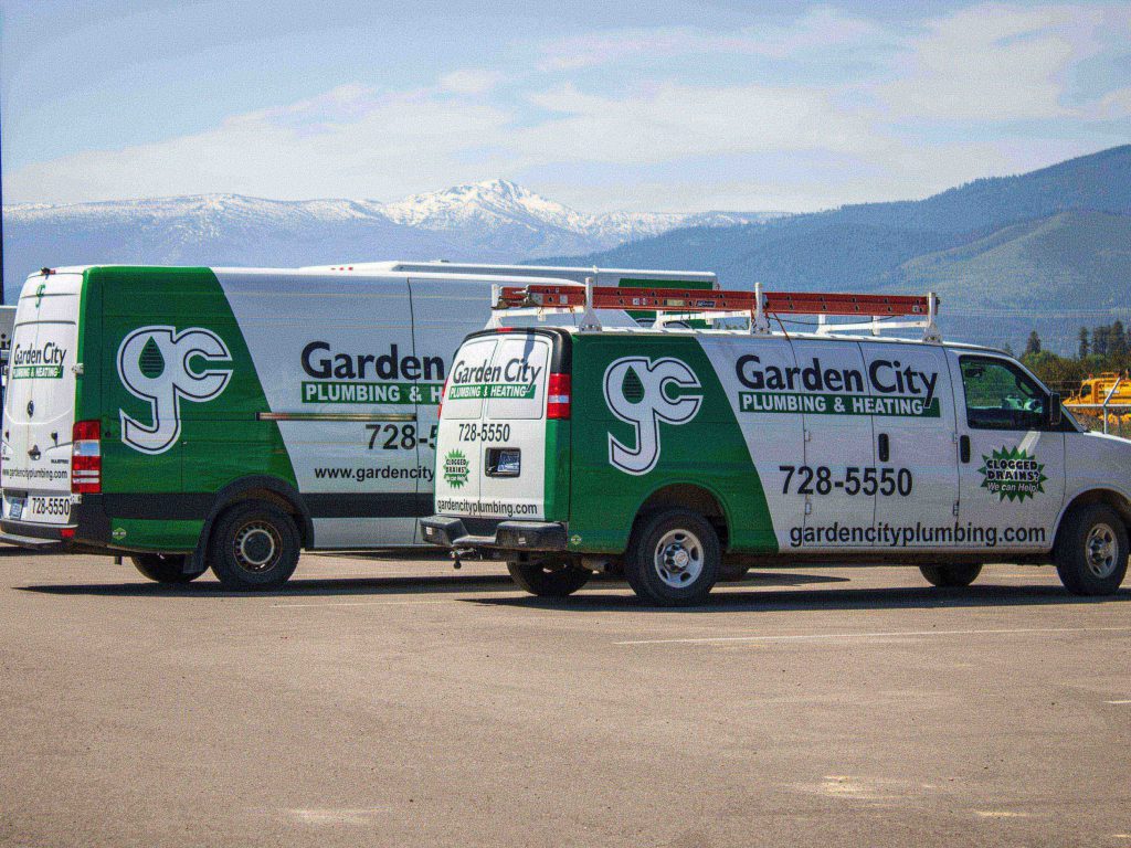 Photo of Garden City Plumbing and Heating work trucks